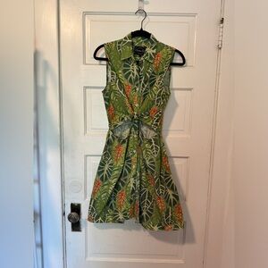 Samantha Pleet tropical leaf print dress